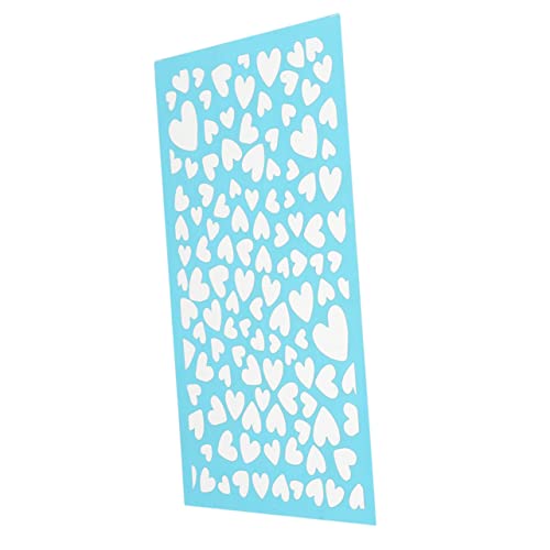 WEKAMOS 1Blatt Polymer Tonform Herzmuster Schablonen Hochwertigem Wiederverwendbare Seidenschablonen für DIY Projekte und Schmuckherstellung WEKAMOS 1Blatt Polymer Tonform Herzmuster Schablonen Hochwertigem Wiederverwendbare Seidenschablonen für DIY Projekte und Schmuckherstellung von WEKAMOS