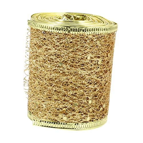 WEKAMOS 1Rolle Glitzer Mesh Bandrolle DIY Dekorationsband für Bastelprojekte Geschenkband für Feiertagsbasteln und Weihnachtsdekoration Langlebig WEKAMOS 1Rolle Glitzer Mesh Bandrolle DIY Dekorationsband für Bastelprojekte Geschenkband für Feiertagsbasteln und Weihnachtsdekoration Langlebig von WEKAMOS