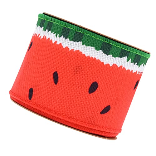 WEKAMOS 1Rolle Wassermelonenmuster Geschenkband für DIY Leichtes Kleiderband für Geschenkverpackung Blumenstrauß und Wohnungsdekoration und Vielseitig WEKAMOS 1Rolle Wassermelonenmuster Geschenkband für DIY Leichtes Kleiderband für Geschenkverpackung Blumenstrauß und Wohnungsdekoration und Vielseitig von WEKAMOS