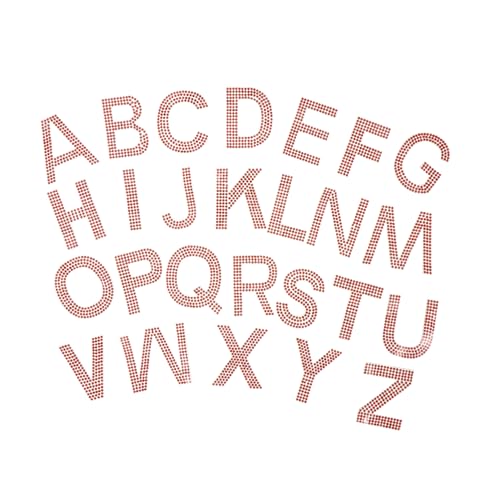 WEKAMOS 1Satz Alphabet Patches zum Aufbügeln Rote Stickapplikationen für DIY Kleidung und Taschen Buchstaben Aufnäher für Kreative Reparaturen und Dekoration WEKAMOS 1Satz Alphabet Patches zum Aufbügeln Rote Stickapplikationen für DIY Kleidung und Taschen Buchstaben Aufnäher für Kreative Reparaturen und Dekoration von WEKAMOS