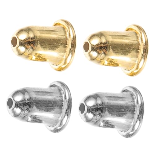 WEKAMOS 2 Paare Ohrstecker Verschlüsse Silber und Goldene Schmetterlingsverschlüsse Ohrring Zubehör Sicherer Ohrstopper für DIY Ohrringe Allergikerfreundlich Langlebig und Komfortabel von WEKAMOS