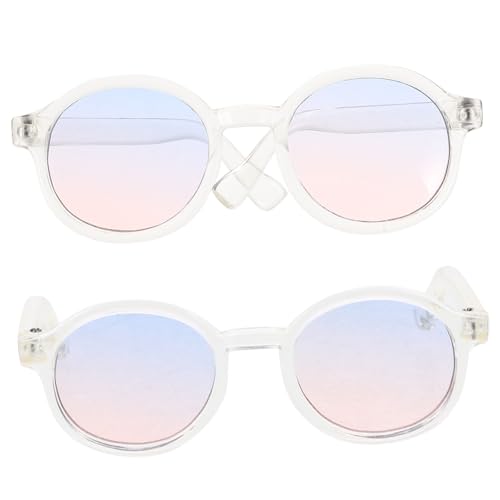 WEKAMOS 2 Paare Sonnenbrillen für Puppen Teiliges mit Modischen Brillen für Kreative Puppenmode und für Puppenliebhaber von WEKAMOS