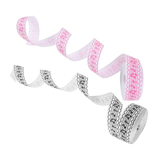 WEKAMOS 2 Rollen Musiknoten Geschenkband Multifunktionales Bastelband für DIY Projekte Hochzeits und Festdekoration Yards pro Rolle Hochwertigem WEKAMOS 2 Rollen Musiknoten Geschenkband Multifunktionales Bastelband für DIY Projekte Hochzeits und Festdekoration Yards pro Rolle Hochwertigem von WEKAMOS