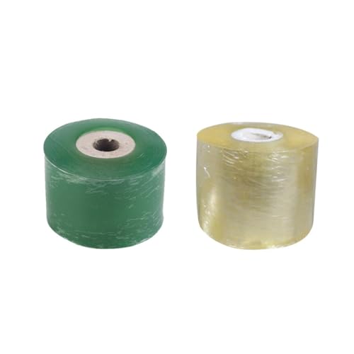 WEKAMOS 2 Rollen Pflanzenveredelungsband Dehnbares Selbstklebendes Wasserdichtes Folienband Gelb und Grün für Obstbäume für Pekannüsse Walnüsse und Zitrusfrüchte von WEKAMOS