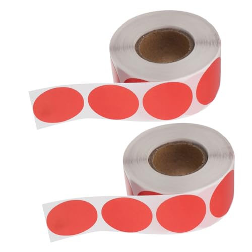 WEKAMOS 2 Rollen Runde Rote Aufkleber Selbstklebend Wiederbeschreibbare Etiketten für Lebensmittelgläser und Vorratsbehälter Je Ablösbar Sichtbar für Küchenorganisation WEKAMOS 2 Rollen Runde Rote Aufkleber Selbstklebend Wiederbeschreibbare Etiketten für Lebensmittelgläser und Vorratsbehälter Je Ablösbar Sichtbar für Küchenorganisation von WEKAMOS