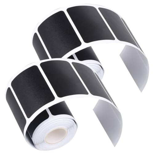 WEKAMOS 2 Rollen Schwarze Ablösbare Tafelfolie Aufkleber für Gläser und Flaschen mit Je Etiketten Wiederverwendbar Vielseitig Beschriftbar für Vorratsdosen Gewürzgläser und Aufbewahrung WEKAMOS 2 Rollen Schwarze Ablösbare Tafelfolie Aufkleber für Gläser und Flaschen mit Je Etiketten Wiederverwendbar Vielseitig Beschriftbar für Vorratsdosen Gewürzgläser und Aufbewahrung von WEKAMOS