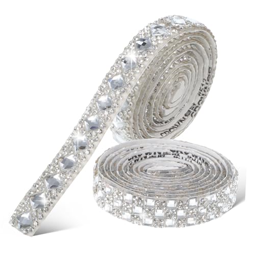 WEKAMOS 2 Rollen Selbstklebendes Strassband Funkelnde Rhinestone für DIY Projekte Breit Vielseitig Einsetzbar Anpassbare für Kleidung und Accessoires WEKAMOS 2 Rollen Selbstklebendes Strassband Funkelnde Rhinestone für DIY Projekte Breit Vielseitig Einsetzbar Anpassbare für Kleidung und Accessoires von WEKAMOS