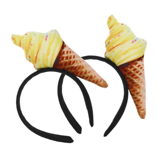 WEKAMOS 2 STÜCK Teiliges Eiscreme stirnband aus Leichtem Material Niedliches Food design für Party und Kosmetik Vielseitiges Haar accessoire für Damen zum Schminken und Waschen Des WEKAMOS 2 STÜCK Teiliges Eiscreme stirnband aus Leichtem Material Niedliches Food design für Party und Kosmetik Vielseitiges Haar accessoire für Damen zum Schminken und Waschen Des von WEKAMOS