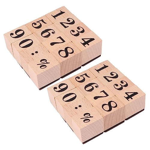 WEKAMOS 2 Sätze Holzstempel für Scrapbooking Teiliges mit Dekorativen Zahlenstempeln für DIY Projekte Handwerk und Tagebuchgestaltung für Kreative Bastelarbeiten WEKAMOS 2 Sätze Holzstempel für Scrapbooking Teiliges mit Dekorativen Zahlenstempeln für DIY Projekte Handwerk und Tagebuchgestaltung für Kreative Bastelarbeiten von WEKAMOS