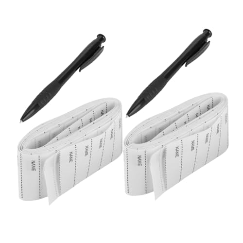 WEKAMOS 2 Sätze Stoff Namensetiketten zum Aufkleben Wiederverwendbare Waschbare Textilaufkleber Beschreibbare Blanko Wäscheetiketten für Arbeitskleidung Schuluniformen pro Rolle WEKAMOS 2 Sätze Stoff Namensetiketten zum Aufkleben Wiederverwendbare Waschbare Textilaufkleber Beschreibbare Blanko Wäscheetiketten für Arbeitskleidung Schuluniformen pro Rolle von WEKAMOS