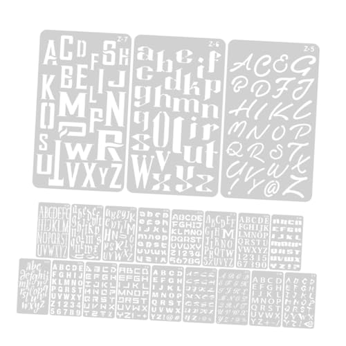 WEKAMOS 2 Sätze Teiliges Buchstabenschablonen aus Kunststoff Wiederverwendbare DIY Lettering Stencils für Scrapbooking Journaling Leichte Tragbare Alphabet Vorlagen für Kreative WEKAMOS 2 Sätze Teiliges Buchstabenschablonen aus Kunststoff Wiederverwendbare DIY Lettering Stencils für Scrapbooking Journaling Leichte Tragbare Alphabet Vorlagen für Kreative von WEKAMOS
