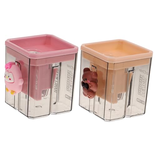 WEKAMOS 2 Stück Bleistiftspitzer Doppel Anspitzer Kreatives Design Schulkinder Büro Haushalt WEKAMOS 2 Stück Bleistiftspitzer Doppel Anspitzer Kreatives Design Schulkinder Büro Haushalt von WEKAMOS