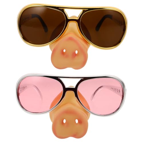 WEKAMOS 2 Stück Brille mit Schweinenase Partybrille erwachsenes Cartoonbrille Geburtstag Halloween-Schweinschnauze Kostüm lustige schnapsgläser lustige brillen Cosplay-Party-Brille WEKAMOS 2 Stück Brille mit Schweinenase Partybrille erwachsenes Cartoonbrille Geburtstag Halloween-Schweinschnauze Kostüm lustige schnapsgläser lustige brillen Cosplay-Party-Brille von WEKAMOS