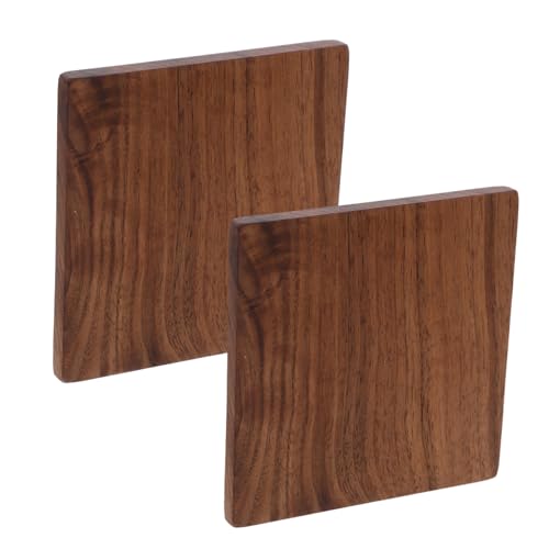 WEKAMOS 2 Stück DIY Holzplatten Set Schwarzem Walnussholz Unbehandelt für Schnitz und Bastelprojekte Vielseitig Einsetzbar Natürlich und Elegant von WEKAMOS