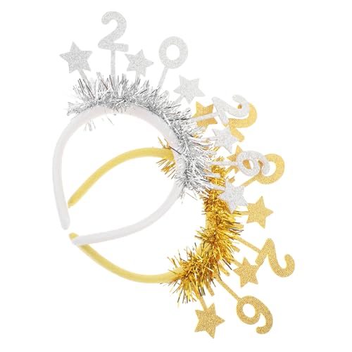 WEKAMOS 2 Stück Glitzerndes Year Headband Sternförmiges Party Haarband Leichtes Komfortables Stirnband für Silvesterfeiern und Festliche Neujahrsdekoration Damen Mädchen Accessoire WEKAMOS 2 Stück Glitzerndes Year Headband Sternförmiges Party Haarband Leichtes Komfortables Stirnband für Silvesterfeiern und Festliche Neujahrsdekoration Damen Mädchen Accessoire von WEKAMOS