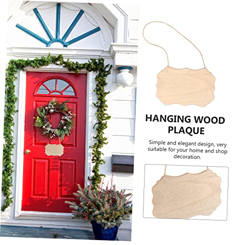 WEKAMOS 2 Stück Hängende Holzplakette Leere Holzschilder für Diy Malerei Party Dekoration Rustikale Holzdeko Natürliche Holzoberflächen zum Gestalten und Personalisieren WEKAMOS 2 Stück Hängende Holzplakette Leere Holzschilder für Diy Malerei Party Dekoration Rustikale Holzdeko Natürliche Holzoberflächen zum Gestalten und Personalisieren von WEKAMOS