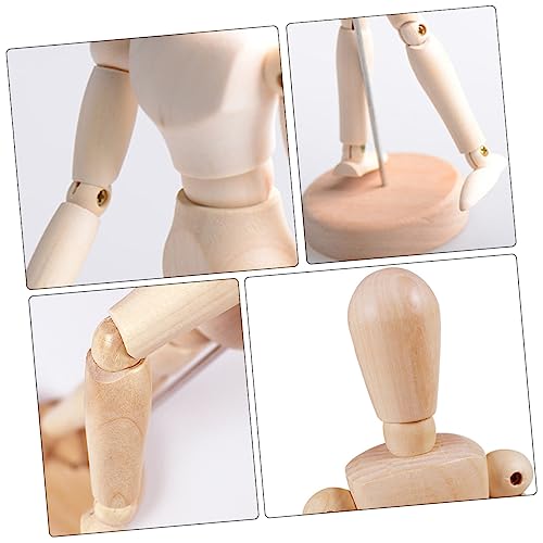 WEKAMOS 2 Stück Holzfigur Gelenkfigur Gelenke Flexibel Beweglich Holzpuppe Teiliges Kreative Dekoration für Schreibtisch Desktop Ornament WEKAMOS 2 Stück Holzfigur Gelenkfigur Gelenke Flexibel Beweglich Holzpuppe Teiliges Kreative Dekoration für Schreibtisch Desktop Ornament von WEKAMOS