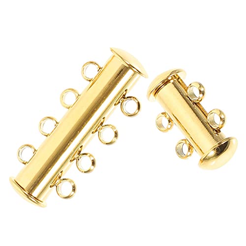 WEKAMOS 2 Stück Kettenverschlüsse für Armbänder und Kreative Verbindungselemente für DIY Schmuck und Schichten Look für Handgefertigte Designs Goldfarben WEKAMOS 2 Stück Kettenverschlüsse für Armbänder und Kreative Verbindungselemente für DIY Schmuck und Schichten Look für Handgefertigte Designs Goldfarben von WEKAMOS