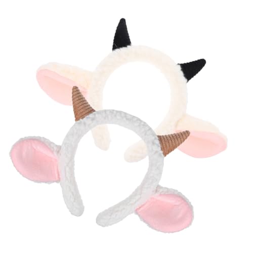 WEKAMOS 2 Stück Lammhorn Ohr Stirnband Halloween Cosplay Party Stirnbänder Horn Cosplay Horn Stirnband Tierohren Haarband Cosplay Kostümzubehör DIY Tierohren Haarschmuck WEKAMOS 2 Stück Lammhorn Ohr Stirnband Halloween Cosplay Party Stirnbänder Horn Cosplay Horn Stirnband Tierohren Haarband Cosplay Kostümzubehör DIY Tierohren Haarschmuck von WEKAMOS