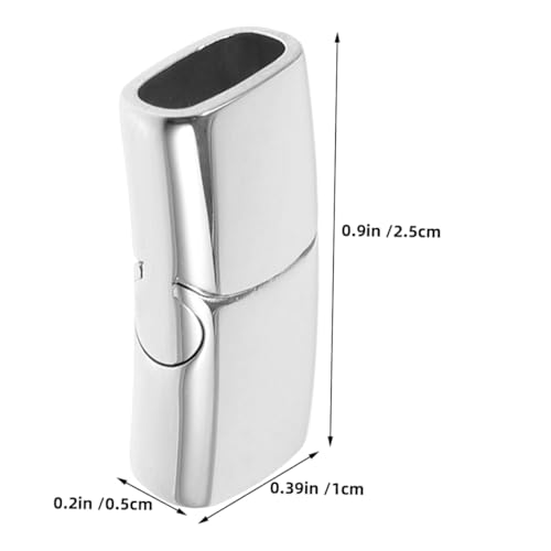 WEKAMOS 2 Stück Magnetverschluss für Armbänder Flache Endkappen für Diy Schmuckherstellung Silberfarbene Magnetische Verbindung Hautfreundlich und Sicher WEKAMOS 2 Stück Magnetverschluss für Armbänder Flache Endkappen für Diy Schmuckherstellung Silberfarbene Magnetische Verbindung Hautfreundlich und Sicher von WEKAMOS