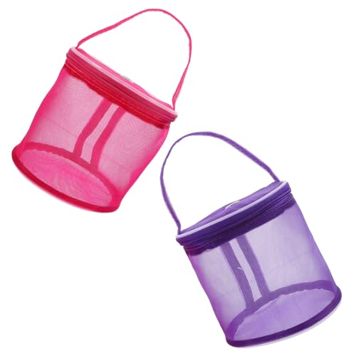 WEKAMOS 2 Stück Nylon Mesh Handtasche für Wollgarn Tragbare Aufbewahrung für Strick und Häkelzubehör mit Praktischem Griff für Enthusiasten WEKAMOS 2 Stück Nylon Mesh Handtasche für Wollgarn Tragbare Aufbewahrung für Strick und Häkelzubehör mit Praktischem Griff für Enthusiasten von WEKAMOS