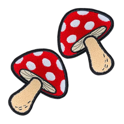 WEKAMOS 2 Stück Pilz Stickerei Stoff Aufkleber Bestickter Stoffaufnäher Kleiderflicken Aufbügeln Mini-pilzbeete Cartoon-eisen Auf Patches Cartoon-eisen Auf Transfers Pilzfad Polyester WEKAMOS 2 Stück Pilz Stickerei Stoff Aufkleber Bestickter Stoffaufnäher Kleiderflicken Aufbügeln Mini-pilzbeete Cartoon-eisen Auf Patches Cartoon-eisen Auf Transfers Pilzfad Polyester von WEKAMOS