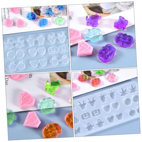 WEKAMOS 2 Stück Silikonform Ohrring Anhänger Form für DIY Kristall Epoxidharz Schmuck Gießen Kreative Mini Ohrstecker Formen zum Basteln und Gestalten WEKAMOS 2 Stück Silikonform Ohrring Anhänger Form für DIY Kristall Epoxidharz Schmuck Gießen Kreative Mini Ohrstecker Formen zum Basteln und Gestalten von WEKAMOS