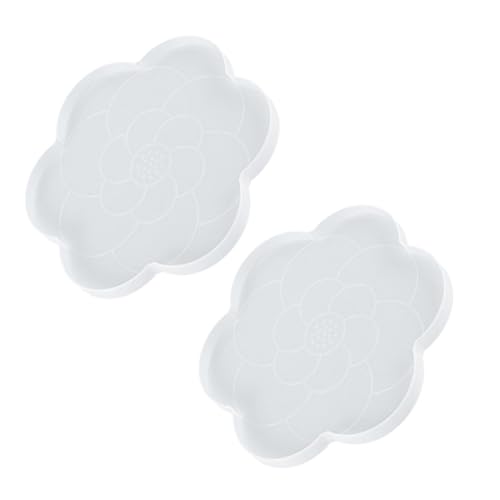 WEKAMOS 2 Stück Silikonform Untersetzer Teilig DIY Coaster Mold Langlebig Leicht zu Reinigen Kreativ für Epoxidharz Resin Gießformen Form für Heimdekoration und Geschenkideen WEKAMOS 2 Stück Silikonform Untersetzer Teilig DIY Coaster Mold Langlebig Leicht zu Reinigen Kreativ für Epoxidharz Resin Gießformen Form für Heimdekoration und Geschenkideen von WEKAMOS