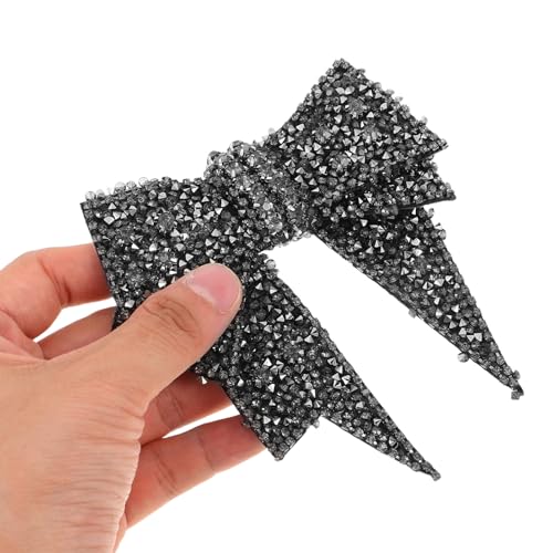WEKAMOS 2 Stück Strass Schleifen Schuh Anhänger Funkelnde DIY Schuhdekorationen für Damen Stilvolle Schleifenaufkleber für High Heels Ballerinas Sneaker Vielseitig Verwendbar für Party von WEKAMOS
