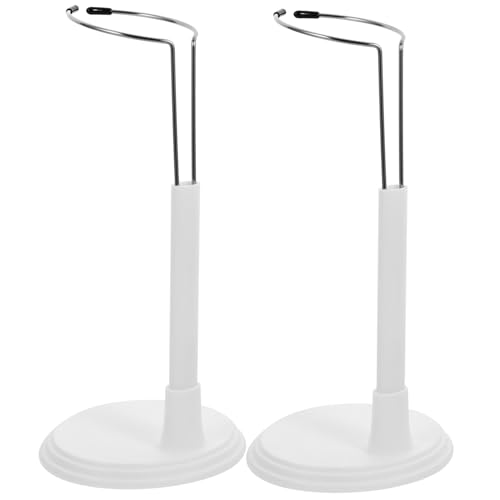 WEKAMOS 2 Stück Teiliges Puppenständer Weiß Tragbarer und Stabiler Doll Display Rack aus PVC Platzsparend und Leicht für Puppenlagerung und Dekoration zu Hause Geschäft von WEKAMOS
