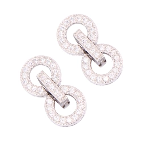 WEKAMOS 2 Stück Teiliges Sterling Silber Kettenverschluss Schmuckverschluss für DIY Armband und Halskette Verarbeitung Geeignet zum Basteln von Schmuck Verbindungsverschluss für WEKAMOS 2 Stück Teiliges Sterling Silber Kettenverschluss Schmuckverschluss für DIY Armband und Halskette Verarbeitung Geeignet zum Basteln von Schmuck Verbindungsverschluss für von WEKAMOS