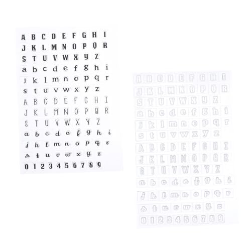 WEKAMOS 2 Stück Teiliges Transparentes Alphabet Stempel aus Klarem Silikon für Scrapbooking Basteln DIY Dekoration Feine Verarbeitung Langlebig für Karten und Fotoalben WEKAMOS 2 Stück Teiliges Transparentes Alphabet Stempel aus Klarem Silikon für Scrapbooking Basteln DIY Dekoration Feine Verarbeitung Langlebig für Karten und Fotoalben von WEKAMOS