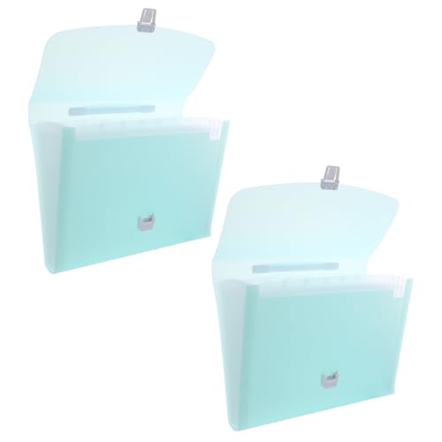 WEKAMOS 2 Stück Teiliges Windmappen Transparenten Taschen Erweiterbarer Papier-organizer mit Robustem Tragegriff und Beschriftbaren Registerkarten Flexibler Aktenhalter für Büro Schule und WEKAMOS 2 Stück Teiliges Windmappen Transparenten Taschen Erweiterbarer Papier-organizer mit Robustem Tragegriff und Beschriftbaren Registerkarten Flexibler Aktenhalter für Büro Schule und von WEKAMOS