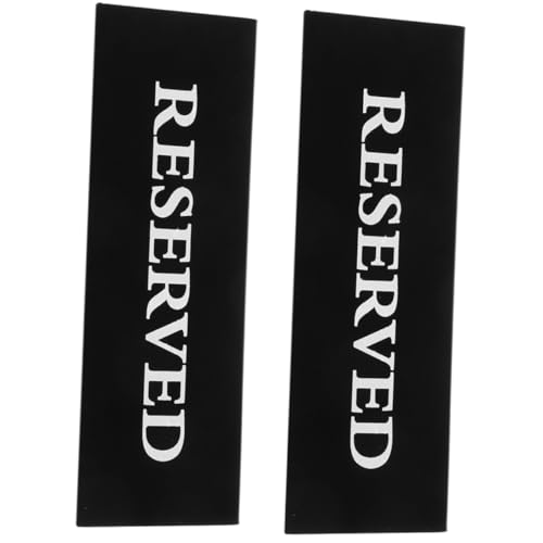 WEKAMOS 2 Stück Tischreservierungsschilder Doppelseitig Bedruckt Leicht Wiederverwendbar Geeignet für Restaurant Hochzeit Party Bankett Büro Veranstaltungsdekoration WEKAMOS 2 Stück Tischreservierungsschilder Doppelseitig Bedruckt Leicht Wiederverwendbar Geeignet für Restaurant Hochzeit Party Bankett Büro Veranstaltungsdekoration von WEKAMOS