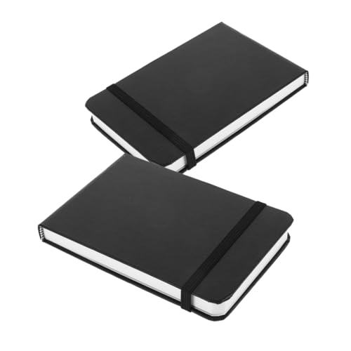 WEKAMOS 2 Stück Tragbares Aquarellpapier Notizbuch Kleines Skizzenbuch mit Mittlerer Körnung Dickes Papier Pocketgröße für Reisen Outdoor Malerei und Zeichnung von WEKAMOS