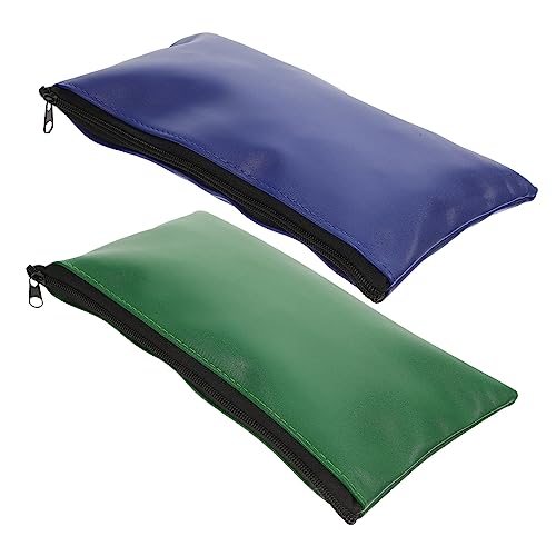 WEKAMOS 2 Stück Wasserdichte Leder Dokumententaschen Verschleißfeste Aktenordner Leichte Aufbewahrungstaschen für Büro Schule und Alltag Praktische Organizer Blau und Grün WEKAMOS 2 Stück Wasserdichte Leder Dokumententaschen Verschleißfeste Aktenordner Leichte Aufbewahrungstaschen für Büro Schule und Alltag Praktische Organizer Blau und Grün von WEKAMOS