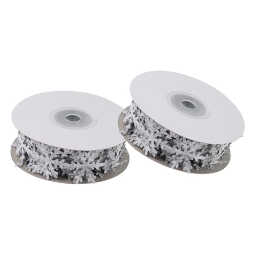 WEKAMOS 2 Stück Weihnachts Geschenkband Schneeflocken Dekoratives Geschenkband aus Hochwertigem Vliesstoff Langlebig Vielseitig für Geschenkverpackung DIY Schleifen und Festliche WEKAMOS 2 Stück Weihnachts Geschenkband Schneeflocken Dekoratives Geschenkband aus Hochwertigem Vliesstoff Langlebig Vielseitig für Geschenkverpackung DIY Schleifen und Festliche von WEKAMOS