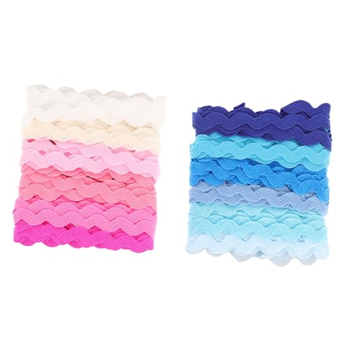WEKAMOS 2 Stück Wellenrand Borte Geschenkband für DIY Bastelprojekte Farben pro Karte für Hochzeits und Partydekoration WEKAMOS 2 Stück Wellenrand Borte Geschenkband für DIY Bastelprojekte Farben pro Karte für Hochzeits und Partydekoration von WEKAMOS