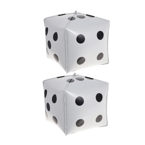 WEKAMOS 2 Stück Würfel Folienballons Weiß Würfelform Party Dekoration Spielnacht Geburtstagsfeier Thema Spiel Zubehör WEKAMOS 2 Stück Würfel Folienballons Weiß Würfelform Party Dekoration Spielnacht Geburtstagsfeier Thema Spiel Zubehör von WEKAMOS