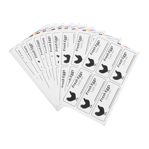WEKAMOS 20 Blatt Selbstklebende Eierkarton Datumsetiketten Für Frische Hühnereier Lebensmittel Sicherheitsaufkleber Für Bauernhof und Haushalt Verpackung Klar Lesbar Organisieren WEKAMOS 20 Blatt Selbstklebende Eierkarton Datumsetiketten Für Frische Hühnereier Lebensmittel Sicherheitsaufkleber Für Bauernhof und Haushalt Verpackung Klar Lesbar Organisieren von WEKAMOS