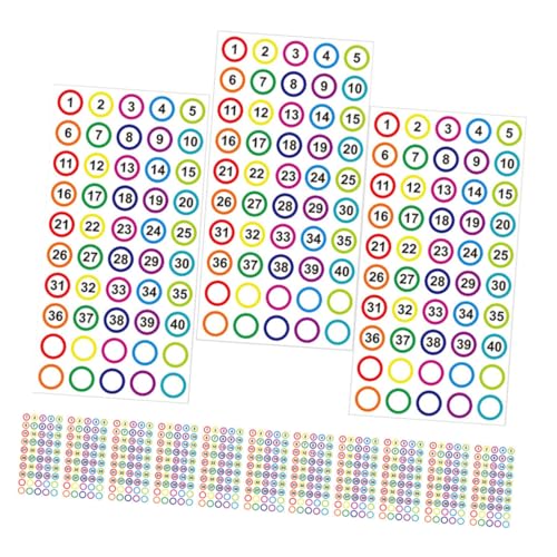 WEKAMOS 20 Blatt Selbstklebende Zahlenaufkleber Rundes Design Bunte Nummernlabels Für Lagerung Schränke Türen Geeignet Zur Klassifizierung Und Organisation WEKAMOS 20 Blatt Selbstklebende Zahlenaufkleber Rundes Design Bunte Nummernlabels Für Lagerung Schränke Türen Geeignet Zur Klassifizierung Und Organisation von WEKAMOS