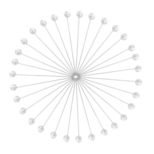 WEKAMOS 20 Boxen Boxen Nähnadeln mit Ballkopf Lange Gerade Pins für Stoffe Quilting und DIY Dekoration für Schmuck und Kreative Projekte von WEKAMOS