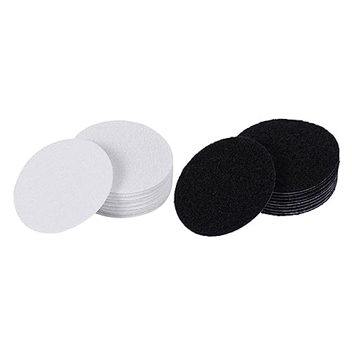 WEKAMOS 20 Paare Selbstklebende Fixierpunkte für Möbel Fleece Haken Rutschfeste Klettsticker für Sofas Matten und Bettwäsche von WEKAMOS