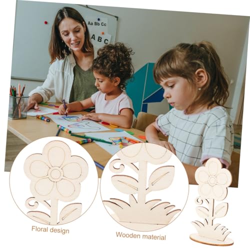 WEKAMOS 20 Stck Teiliges Unbemalte Holzblumen zum Basteln Robuste aus Naturbelassenem Holz für DIY Dekoration Leichte Holzblumen zum Bemalen und Kreative Handwerksprojekte WEKAMOS 20 Stck Teiliges Unbemalte Holzblumen zum Basteln Robuste aus Naturbelassenem Holz für DIY Dekoration Leichte Holzblumen zum Bemalen und Kreative Handwerksprojekte von WEKAMOS