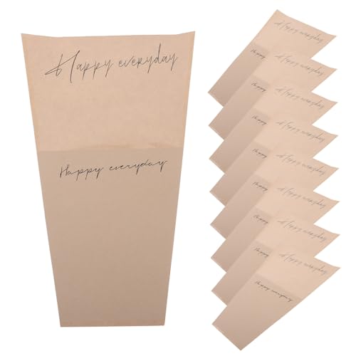 WEKAMOS 20 Stück Blumenstrauß Verpackungstaschen Kraftpapier Wickeltaschen für Arrangements für Hochzeiten und Events von WEKAMOS