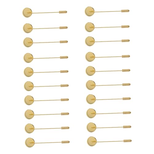 WEKAMOS 20 Stück Broschennadel Basis Goldfarben Sicherheitsnadeln DIY Broschen Zubehör mit Glatten Kanten Langlebig Praktisches Anstecknadeln für Schmuckherstellung und Bastelbedarf WEKAMOS 20 Stück Broschennadel Basis Goldfarben Sicherheitsnadeln DIY Broschen Zubehör mit Glatten Kanten Langlebig Praktisches Anstecknadeln für Schmuckherstellung und Bastelbedarf von WEKAMOS