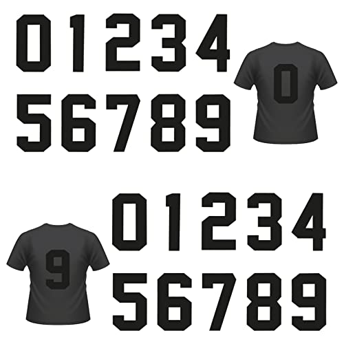 WEKAMOS 20 Stück Bügelzahlen Aufnäher Teiliges Heat Transfer Sticker für DIY T Shirt Kleidung und Accessoires für Jeans Jacken und Taschen Schwarze Zahlen für Kreative Designs WEKAMOS 20 Stück Bügelzahlen Aufnäher Teiliges Heat Transfer Sticker für DIY T Shirt Kleidung und Accessoires für Jeans Jacken und Taschen Schwarze Zahlen für Kreative Designs von WEKAMOS