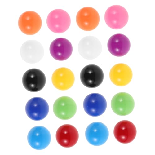 WEKAMOS 20 Stück Bunte Ersatz Plastikbälle für Lernspiele Kleine Spielzeugbälle zur Wahrscheinlichkeitslehre für Gruppenspiele und Unterhaltsames Lernen von WEKAMOS