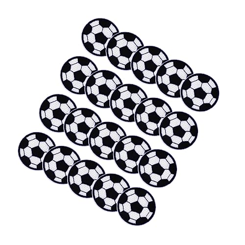 WEKAMOS 20 Stück Fußball Stickerei Patches Aufbügelbare Applikationen für Jeans Kleidung Taschen Langlebig und Farbecht Durchmesser für DIY Projekte und Persönliche Gestaltung WEKAMOS 20 Stück Fußball Stickerei Patches Aufbügelbare Applikationen für Jeans Kleidung Taschen Langlebig und Farbecht Durchmesser für DIY Projekte und Persönliche Gestaltung von WEKAMOS