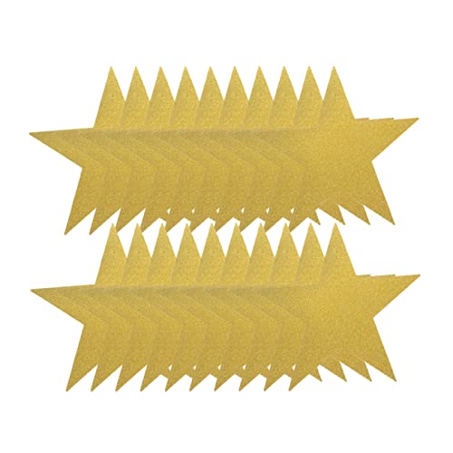 WEKAMOS 20 Stück Goldene Fünfzackige Stern Papierausschnitte für DIY Projekte Klassenzimmer Dekoration Bastelmaterial für Vielseitig Einsetzbar für Partys und Wohnräume WEKAMOS 20 Stück Goldene Fünfzackige Stern Papierausschnitte für DIY Projekte Klassenzimmer Dekoration Bastelmaterial für Vielseitig Einsetzbar für Partys und Wohnräume von WEKAMOS